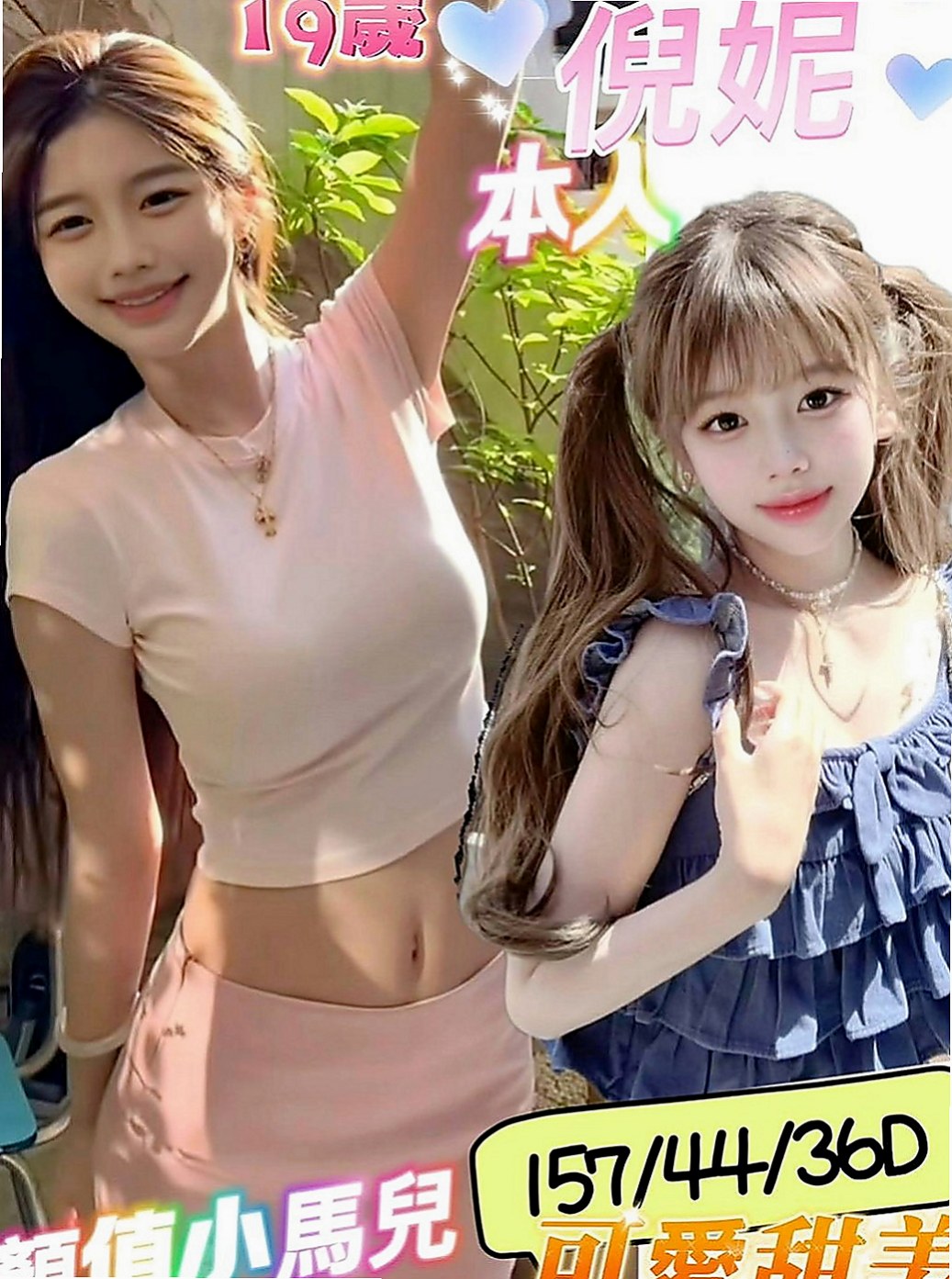 台東定點茶|小姐外送：芙蓉 |雙飛姐妹花|166cm|49kg|D罩杯|19歲|小女人FU 會玩 服務主動 不製試劃  很懂男人的G點 可玩便裝 添鮑 LG