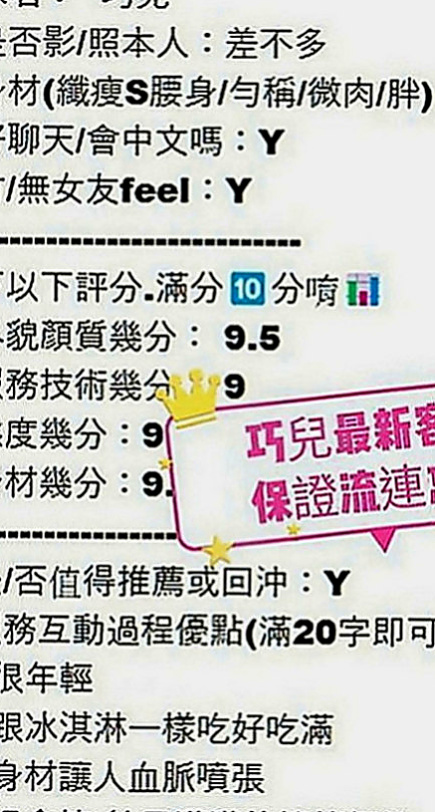 歸仁外約茶：紫酥 |甜美小護士|169cm|47kg|D罩杯|23歲|超開放 很敢玩 欲求不滿型~床上風騷至極..考慮到有的哥哥帶套玩的不舒服 無套插的才爽